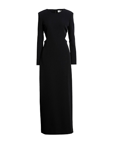 P.A.R.O.S.H. Vestito lungo Nero 96% Poliestere, 4% Elastan
