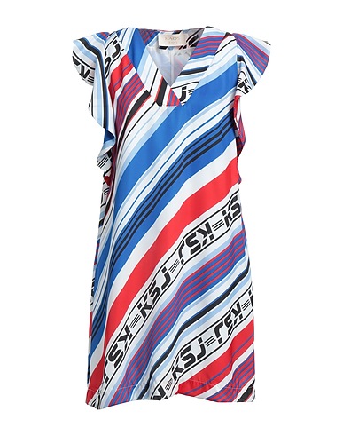 KAOS JEANS Short dress Blue 100% Polyester