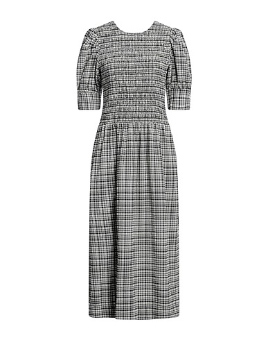 GANNI Midi dress Black 51% Polyester, 43% Polyamide, 6% Elastane