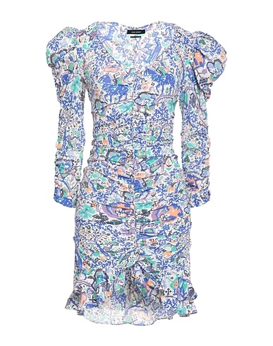 ISABEL MARANT Short dress Blue 91% Silk, 9% Elastane
