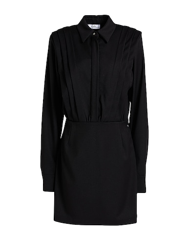 JIJIL Vestido camisero NERO 66% Poliéster, 33% Viscosa, 1% Elastán