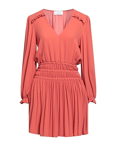SOALLURE Pleated dress Salmon pink 100% Polyester