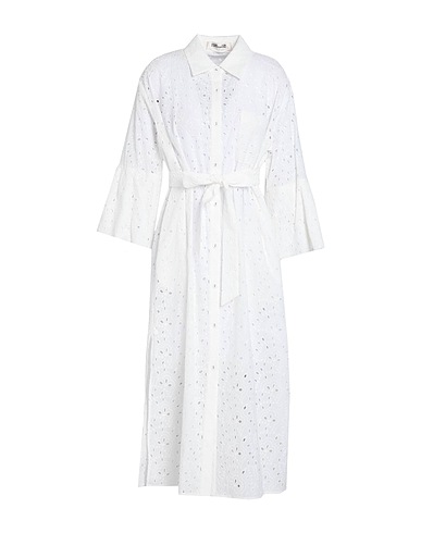 DIANE VON FURSTENBERG Midi dress White 100% Cotton