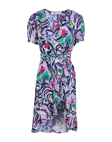 DIANE VON FURSTENBERG Short dress Lilac 100% Viscose