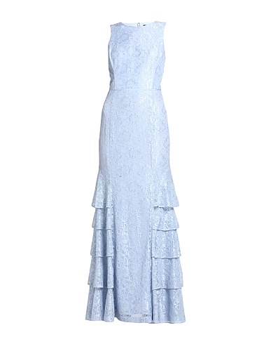 LAUREN RALPH LAUREN Vestido largo Azul celeste 60% Viscosa, 40% Nailon