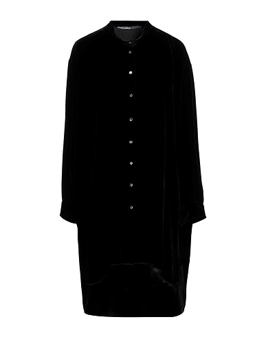 MR. MRS. SHIRT Shirt dress Black 82% Viscose, 18% Silk