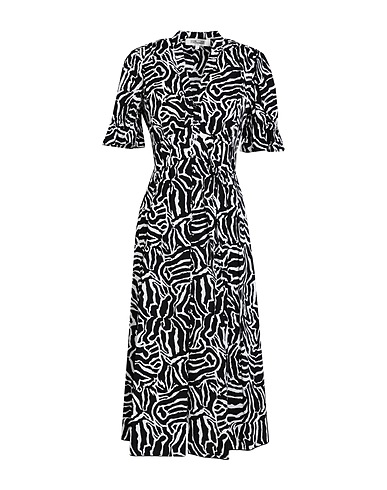 DIANE VON FURSTENBERG シュミーズドレス ブラック コットン 98% / ポリウレタン 2%