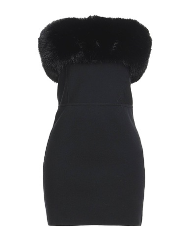 SAINT LAURENT Kurzes Kleid Schwarz 72% Wolle, 25% Polyamid, 3% Elastan, Polyester