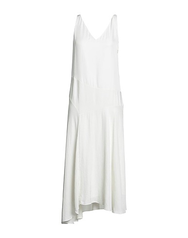 THEORY Vestito midi Off white 100% Triacetato
