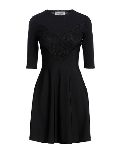 VALENTINO GARAVANI Tubino Nero 75% Viscosa, 25% Poliestere, Cotone
