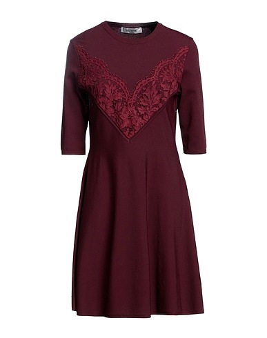 VALENTINO GARAVANI Tubino Bordeaux 75% Viscosa, 25% Poliestere, Cotone