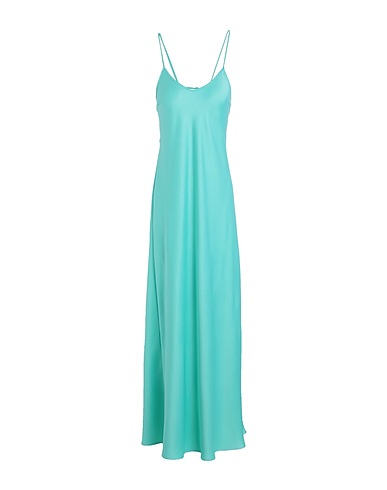 MAX&Co. Vestito lungo Turchese 100% Poliestere