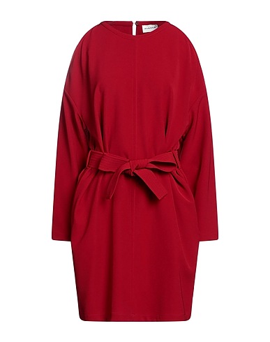 P.A.R.O.S.H. Office dress Burgundy 97% Polyester, 3% Elastane