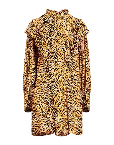 GANNI Short dress Mandarin 50% EcoVero™ viscose, 50% Viscose