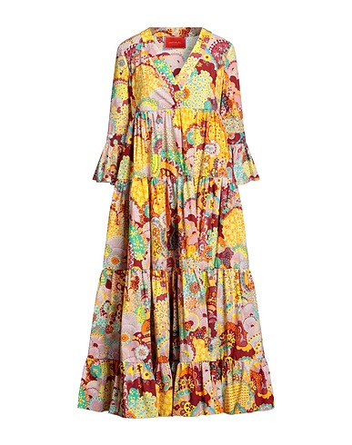 LA DOUBLE J Long dress Yellow 100% Cotton