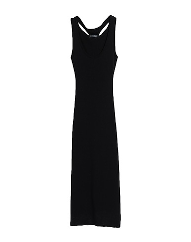 Y/PROJECT Long dress Black 89% Organic cotton, 10% Polyamide, 1% Elastane