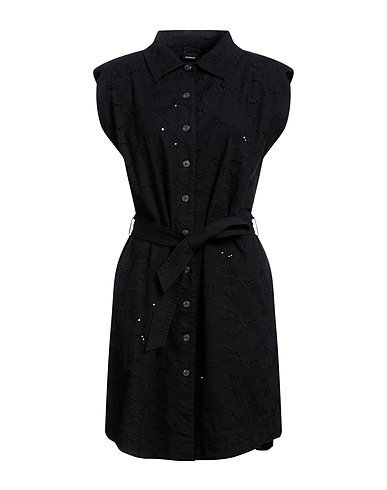 PINKO Hemdkleid Schwarz 97% Baumwolle, 3% Elastan
