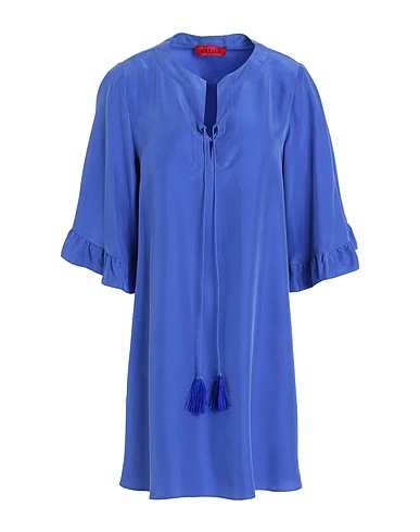 MAX&Co. Short dress Blue 100% Silk
