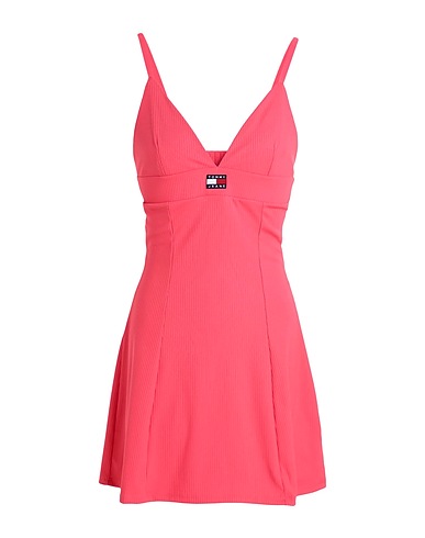 TOMMY JEANS Short dress Magenta 91% Polyester, 9% Elastane