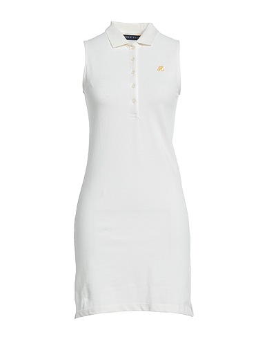 POLO CLUB Sheath dress Ivory 100% Cotton