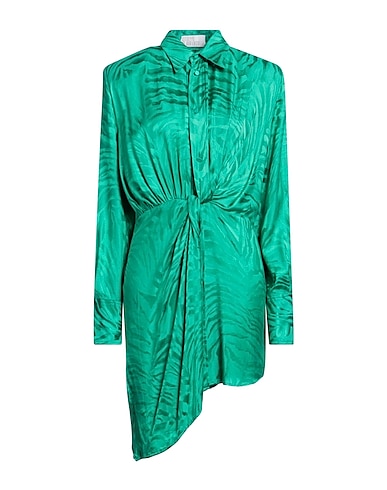GIUSEPPE DI MORABITO Shirt dress Green 100% Viscose