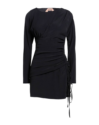 N°21 Sheath dress Black 69% Acetate, 31% Silk