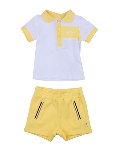 BOSS Completo Baby  Giallo pastello 100% Cotone
