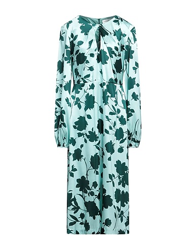 P.A.R.O.S.H. Midi dress Turquoise 93% Silk, 7% Elastane