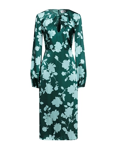 P.A.R.O.S.H. Midi dress Dark green 93% Silk, 7% Elastane