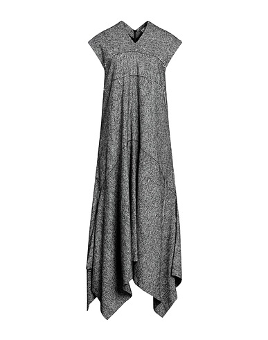 SPORTMAX Long dress Grey 51% Wool, 18% Polyester, 14% Acrylic, 14% Polyamide, 3% Other Fibres