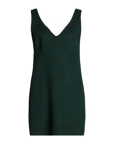 P.A.R.O.S.H. Short dress Dark green 100% Wool