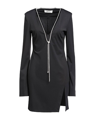 CIRCUS HOTEL Kurzes Kleid Schwarz 84% Polyamid, 16% Elastan