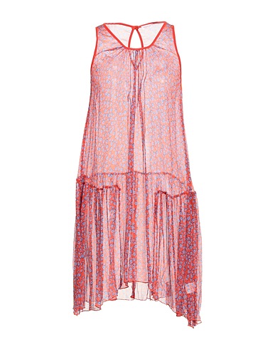 ROSSOPURO Short dress Red 100% Silk