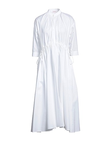 ROSSOPURO Midi dress White 100% Cotton