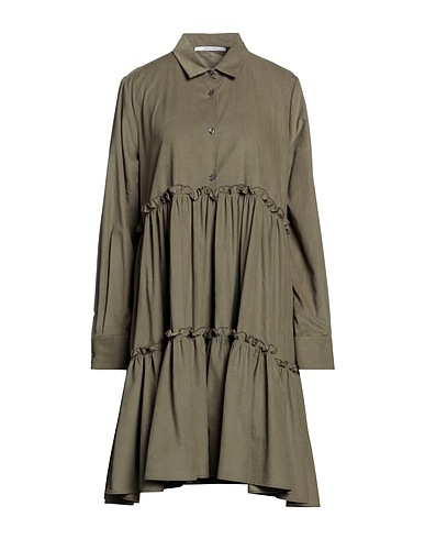 AGLINI Hemdkleid Militärgrün 100% Baumwolle