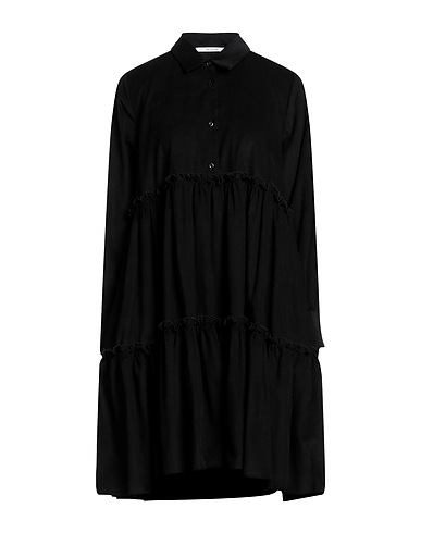 AGLINI Midi dress Black 100% Cotton