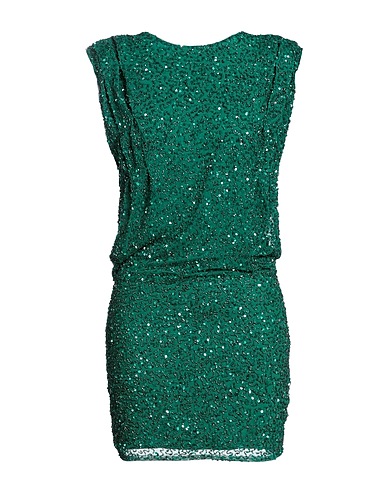 RETROFÊTE Short dress Dark green 100% Nylon