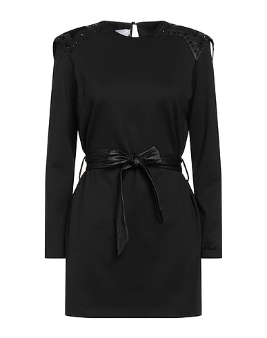GAëLLE Paris Short dress Black 82% Polyester, 14% Viscose, 4% Elastane