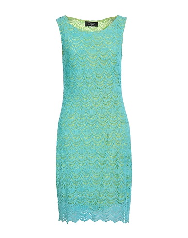 CLIPS Midi dress Azure 100% Cotton, Polyester