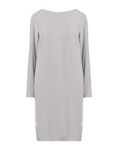 LORENA ANTONIAZZI Short dress Light grey 75% Acetate, 25% Viscose