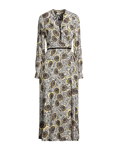 ALYSI Robe longue Blanc cassé 100% Viscose