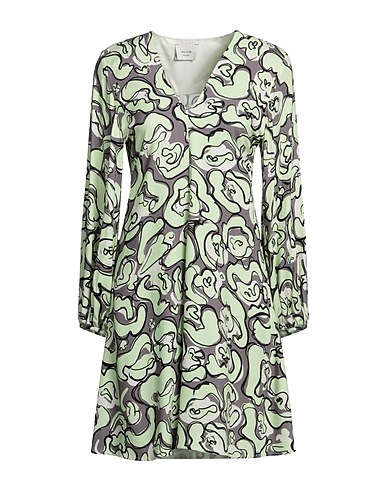 ALYSI Vestito midi Verde chiaro 100% Viscosa
