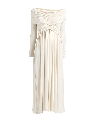 MAISON LAVINIATURRA Midi dress Off white 95% Viscose, 5% Elastane