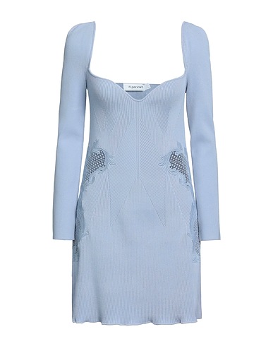 SELF-PORTRAIT Short dress Lilac 60% Viscose, 39% Polyamide, 1% Elastane