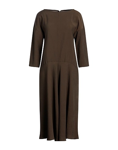 MAISON LAVINIATURRA Vestito midi Verde militare 90% Viscosa, 10% Poliestere
