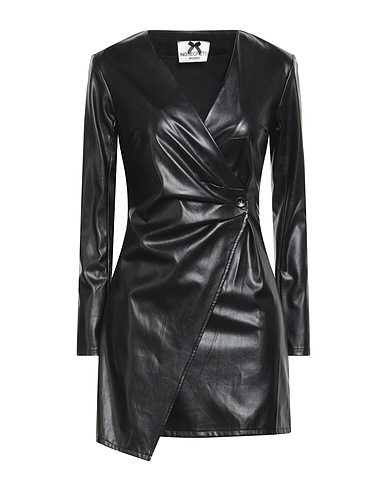 NO SECRETS Short dress Black 55% Polyester, 45% Polyurethane