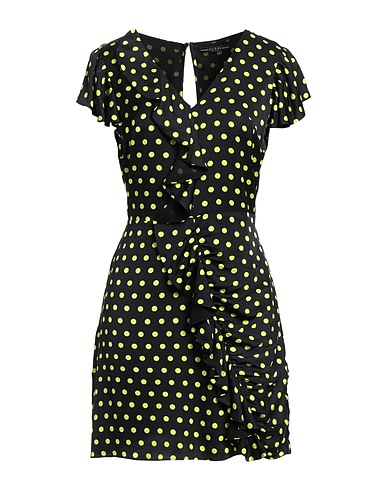 GUESS Vestito corto Nero 100% Viscosa
