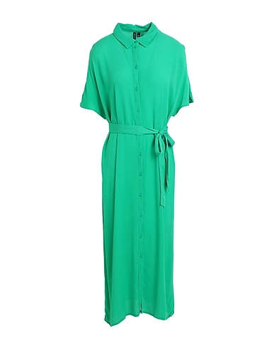 VERO MODA Midi dress Green 100% EcoVero™ viscose