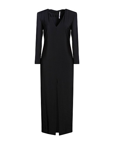 MAISON LAVINIATURRA Vestito lungo Nero 90% Viscosa, 10% Poliestere