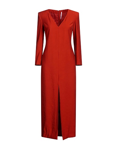 MAISON LAVINIATURRA Long dress Rust 90% Viscose, 10% Polyester